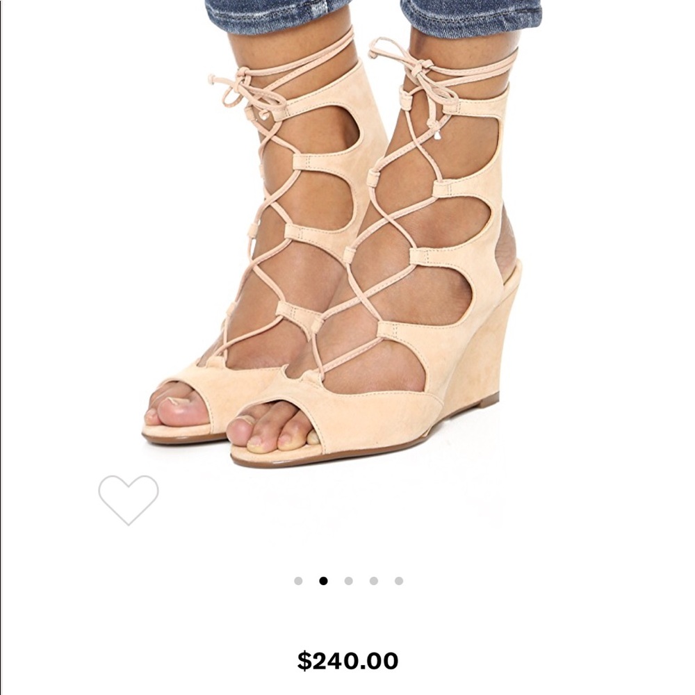 Schutz Ruthie Tan Gladiator Wedge Sandals - Picture 3 of 8